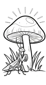 coloriage Mante a imprimer gratuitement