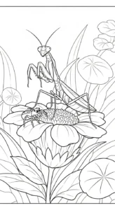 coloriage Mante a dessiner et imprimer