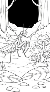 coloriage Mante a telecharger