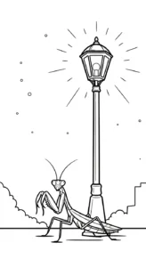 coloriage Mante a imprimer gratuitement