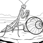 coloriage Mante à imprimer