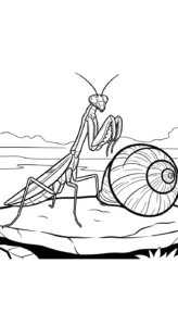 coloriage Mante à imprimer