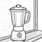 coloriage Mixeur à imprimer pdf gratuit