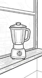 coloriage Mixeur à imprimer pdf gratuit