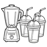 coloriage Mixeur pour enfants à imprimer