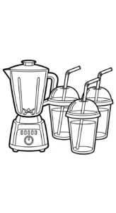 coloriage Mixeur pour enfants à imprimer