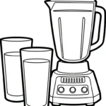 coloriage Mixeur à imprimer pour enfant de 2 ans