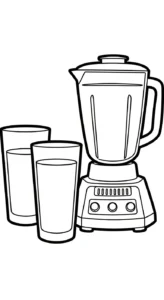 coloriage Mixeur à imprimer pour enfant de 2 ans
