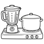 coloriage Mixeur pour enfant à imprimer