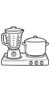 coloriage Mixeur pour enfant à imprimer