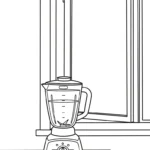coloriage Mixeur gratuit a imprimer