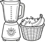 coloriage Mixeur à imprimer gratuitement pdf