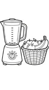 coloriage Mixeur à imprimer gratuitement pdf