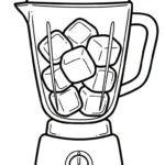 coloriage Mixeur pour enfant