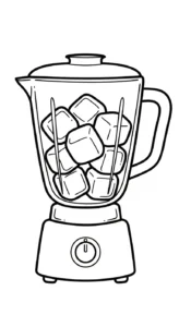 coloriage Mixeur pour enfant