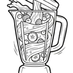 coloriage Mixeur a imprimer