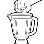 coloriage Mixeur à imprimer gratuit