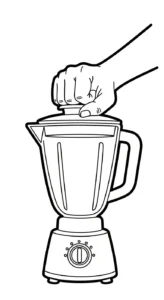 coloriage Mixeur à imprimer gratuit