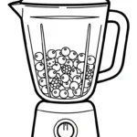 coloriage Mixeur pour enfant de 7 ans