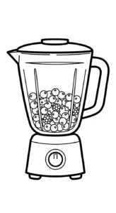 coloriage Mixeur pour enfant de 7 ans