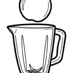 coloriage Mixeur a imprimer pour enfant de 4 ans