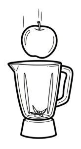 coloriage Mixeur a imprimer pour enfant de 4 ans
