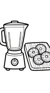 coloriage Mixeur à imprimer gratuitement