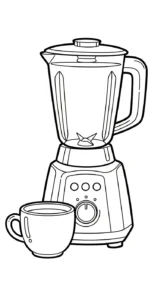 coloriage Mixeur educatif pour enfant
