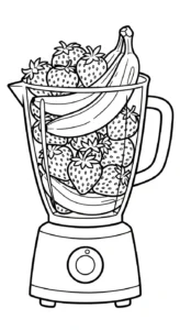 coloriage Mixeur pour enfant de 2 ans