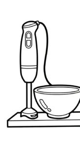 coloriage Mixeur pour enfant de 5 ans