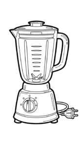 coloriage Mixeur de pour enfants