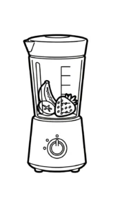 coloriage Mixeur à imprimer pour enfant de 2 ans