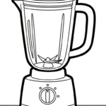 coloriage Mixeur pour enfants a imprimer