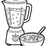 coloriage Mixeur gratuit a imprimer