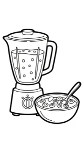 coloriage Mixeur gratuit a imprimer