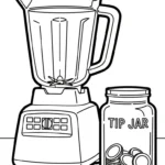 coloriage Mixeur a imprimer