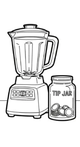 coloriage Mixeur a imprimer