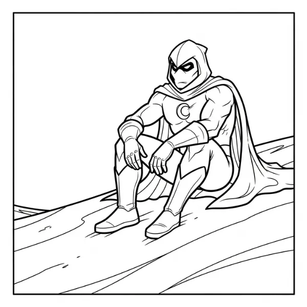 Tranh tô màu Moon Knight