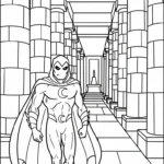 coloriage Moon Knight d