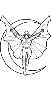 coloriage Moon Knight a imprimer gratuitement