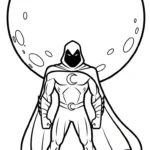 coloriage Moon Knight en ligne pour enfant