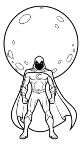 coloriage Moon Knight en ligne pour enfant