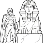 coloriage Moon Knight pour enfants à télécharger