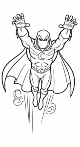 coloriage Moon Knight à imprimer gratuitement
