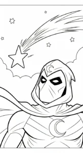 coloriage Moon Knight pour enfant gratuit