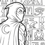 image pour coloriage Moon Knight enfant