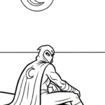 coloriage Moon Knight gratuit en ligne