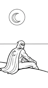 coloriage Moon Knight gratuit en ligne