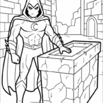 coloriage Moon Knight pour enfant gratuit