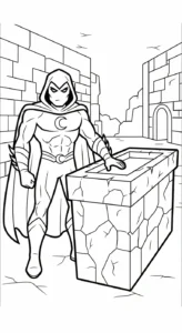 coloriage Moon Knight pour enfant gratuit